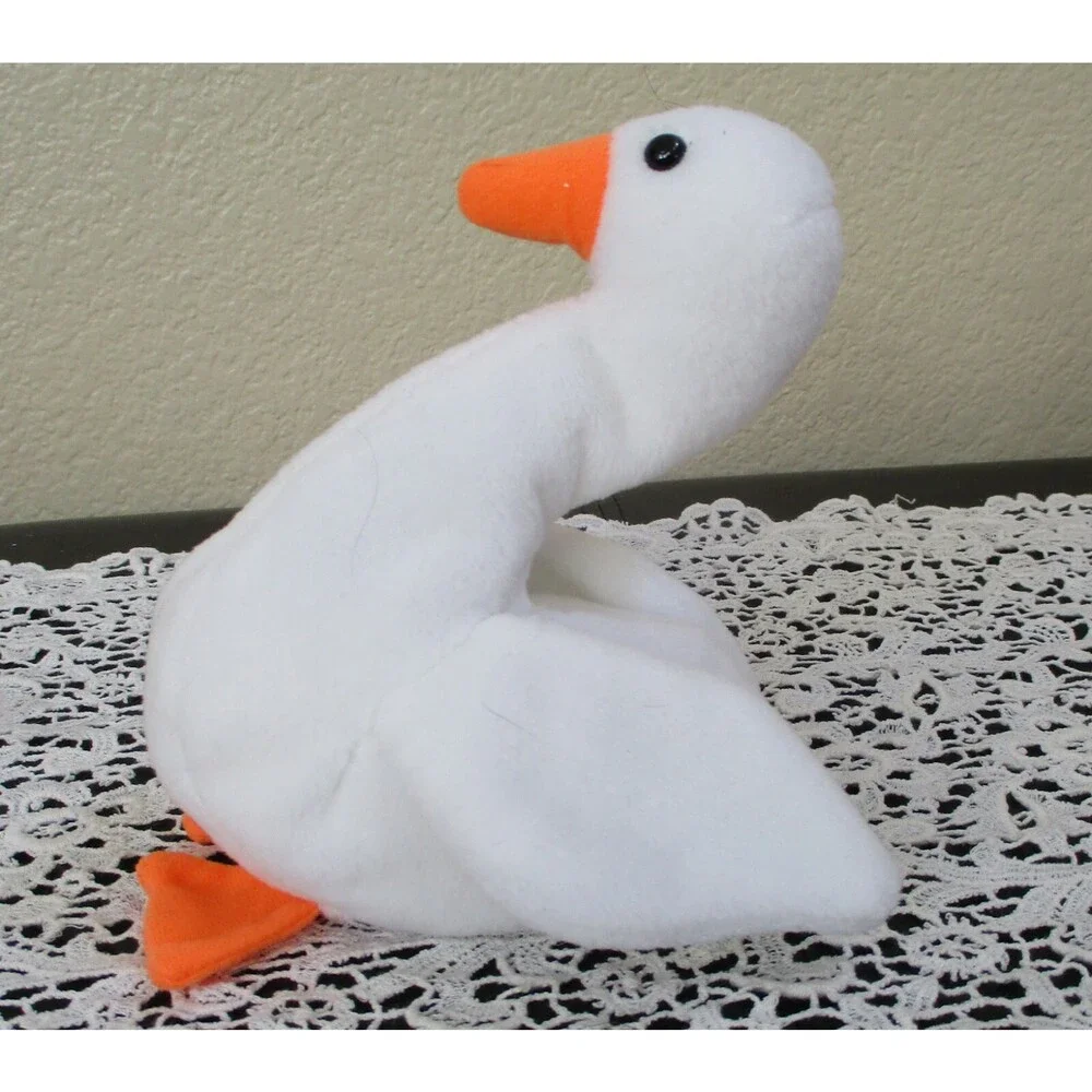 Ty Beanie Baby Gracie the Swan PVC Filled No Hang Tag
